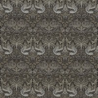 Ткань Morris / PEACOCK & DRAGON Black/Bullrush - DM6W230301